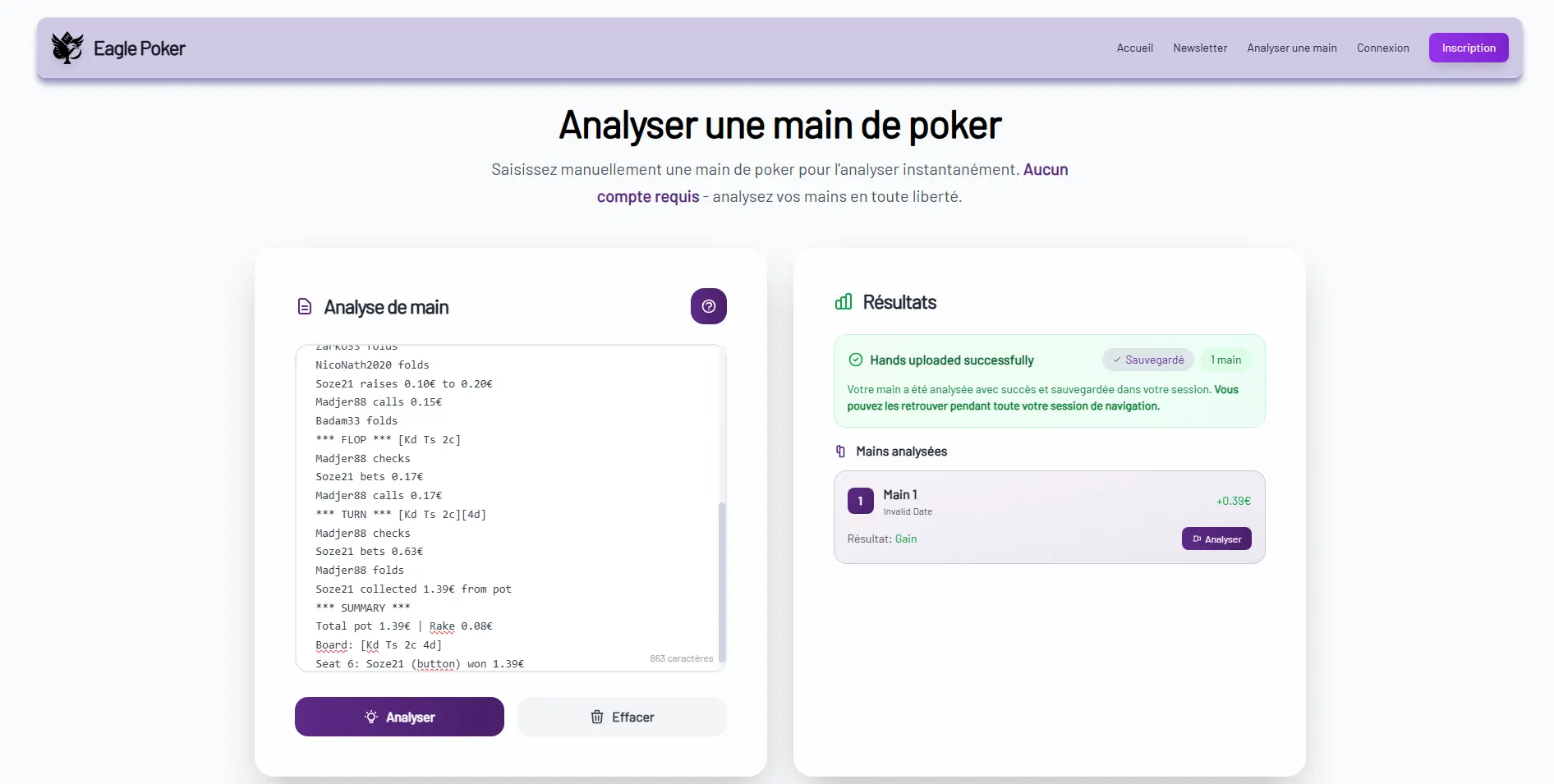 Épisode 5 - Amélioration de l'analyse des mains